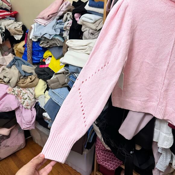 Aritzia Wilfred Ingrid Sweater Fairy Pink Size XS 73646 - Picture 13 of 15